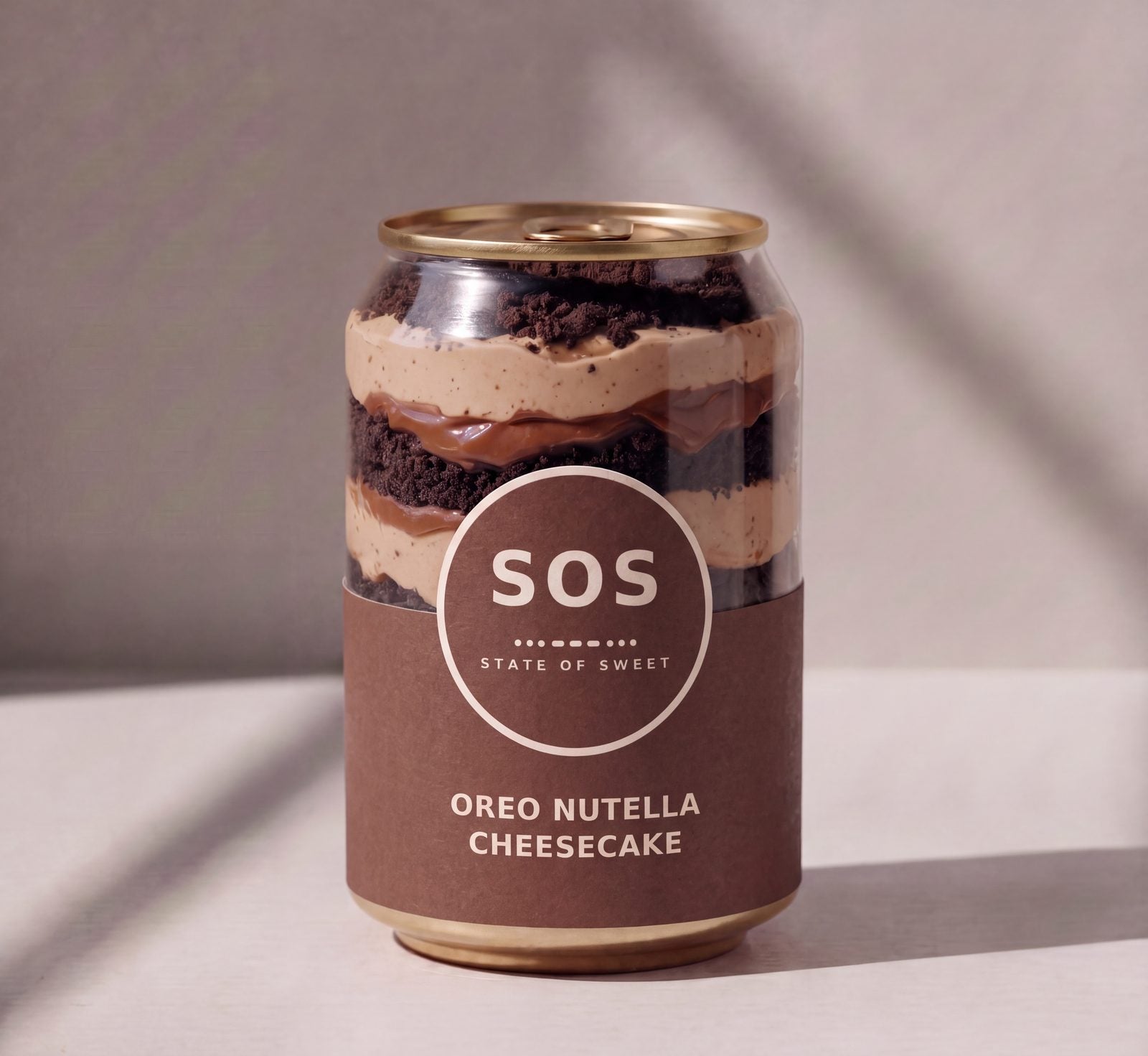 Oreo Nutella Cheesecake can